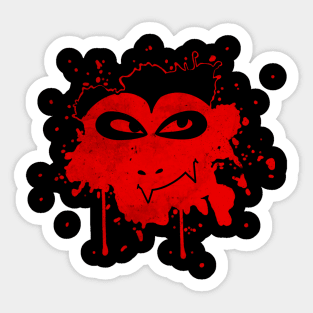 Vampire Paint Splat Sticker